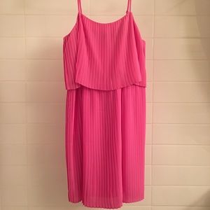Bubblegum Pink Pleated Dress - Merona / Target
